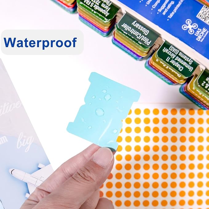 FAR/AIM 2024 Tabs, Color-Coded and Laminated Index Tabs for Private Pilot's License, FAA VFR, 90 Pre-Printed and 10 Blank Tabs (Book Not Included)-DeskLoop Office