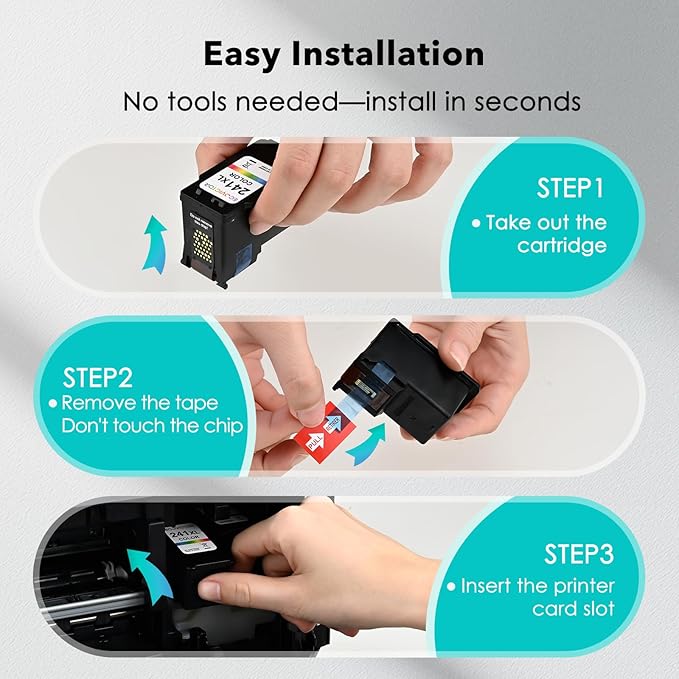 Remanufactured Ink Cartridge Replacement for Canon 240XL 241XL Combo Pack PG240 CL241 for PIXMA MG3620 TS5120 MG3520 MG3220 MG2120 MG4220 MX392 MX452 MX522 Printer (Black Color, 2 Pack)-DeskLoop Office
