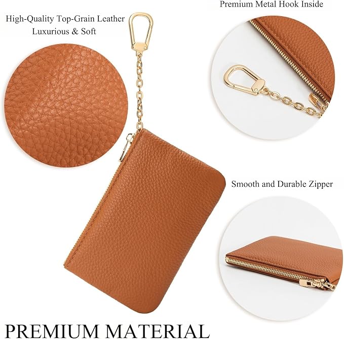 Full Grain Leather Coin Purse - Image 4
