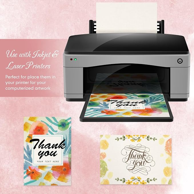 Geosar 150 Sheet Linen Cardstock Invitation Cardstock Heavyweight Printer Paper - Image 7