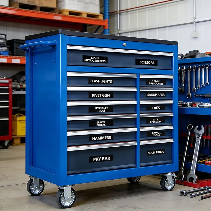 4"x 1" Universal Magnetic Tool Box Label, Strong Magnetic Labels - Image 5