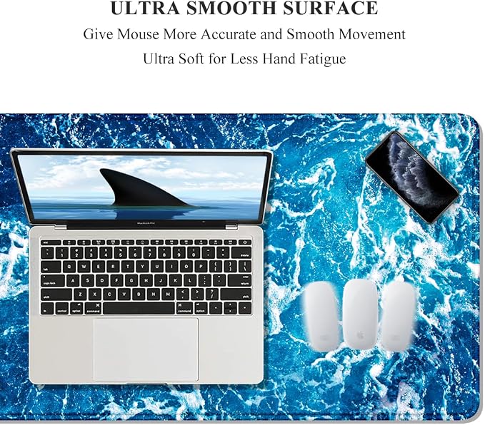 Auhoahsil Large Mouse Pad, XXL Desk Pad, Extened Mousepad 31.5" x 11.8" - Image 3