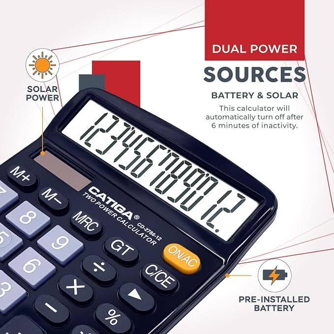 CATIGA Desktop Calculator 12 Digit - Image 3