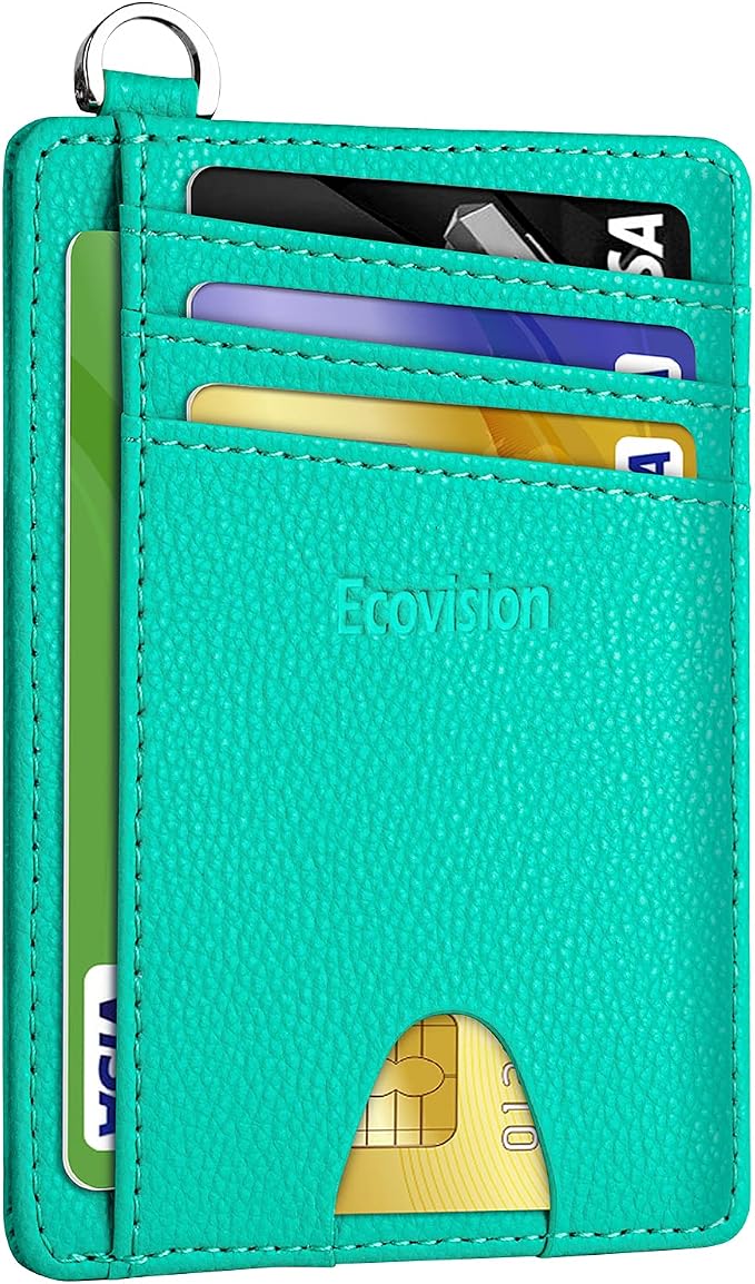 Slim Minimalist Front Pocket Wallet, RFID Blocking Credit Card Holder Wallet by Ecovision