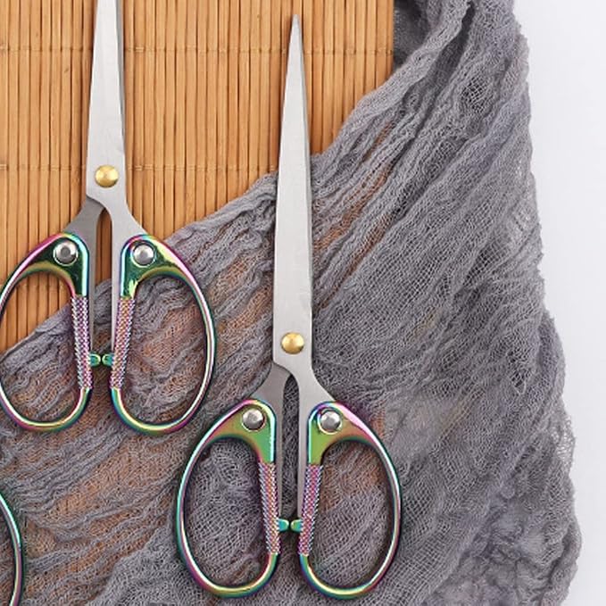 6.3" All Stainless Steel Office Scissors, Ultra Sharp Blade Shears, Sturdy - Image 4