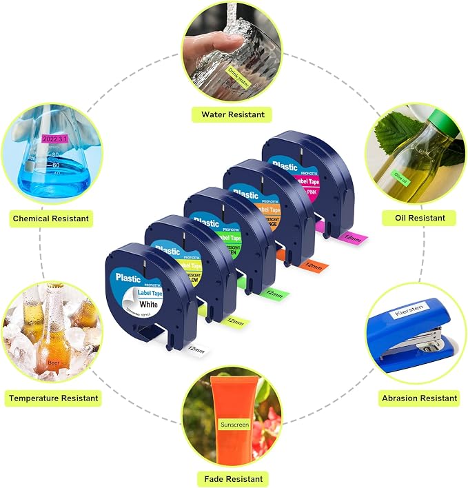 5 Pack Compatible with Dymo Letratag Refills Replacement - Image 4