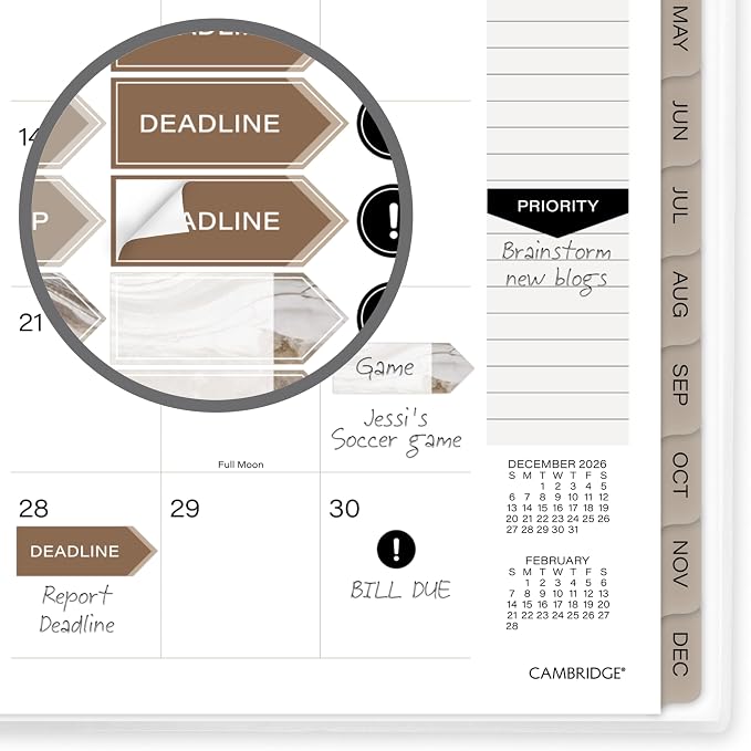 Mead Cambridge 2027 Planner, Weekly & Monthly, 5.5" x 8.5" - Image 6