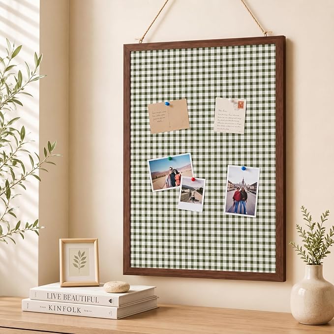 Leinuosen 17" x 23" Linen Cork Board by Leinuosen