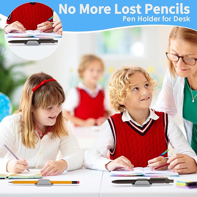 VZZNN 20 PCS Adhesive Pencil Holders - Image 3