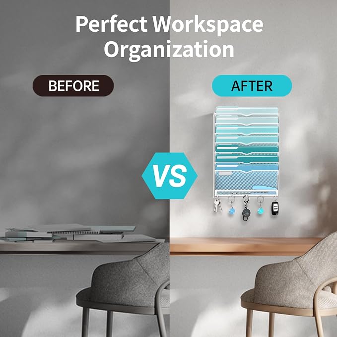 8-Tier Hanging Wall File Organizer - Image 7
