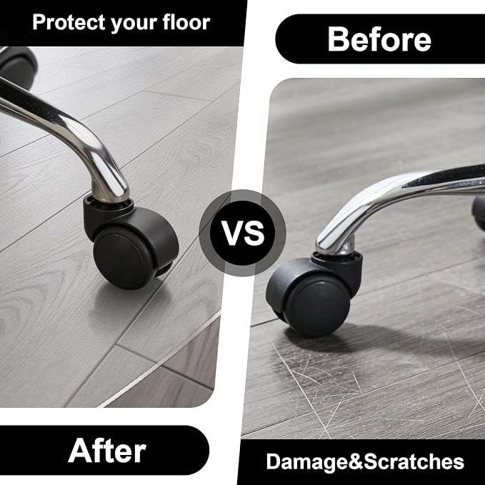 Clear Chair Mat for Hard Floor, Round | Durable Thick PVC, Anti-slip Grip - Image 5