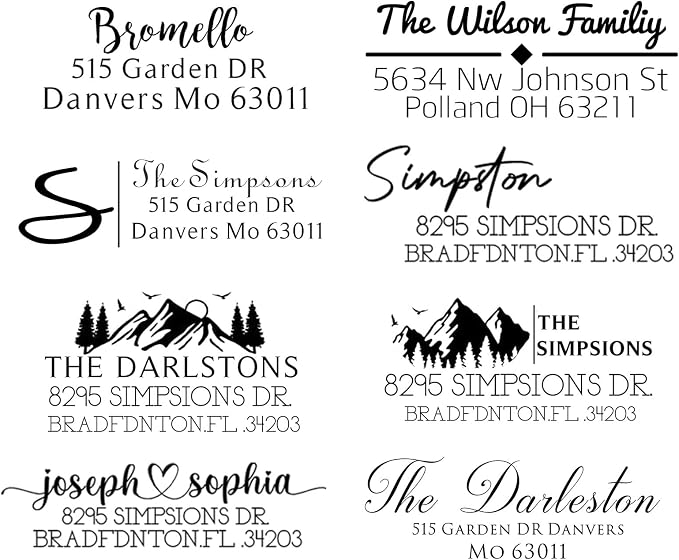 LINMAGCO Personalized Return Address Labels Clear 500 Pcs Mail Labels by LINMAGCO