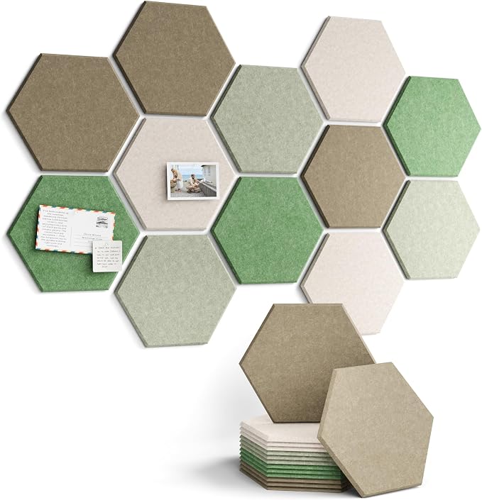 Fluxynara Hexagon Cork Board Alternative by FLUXYNARA