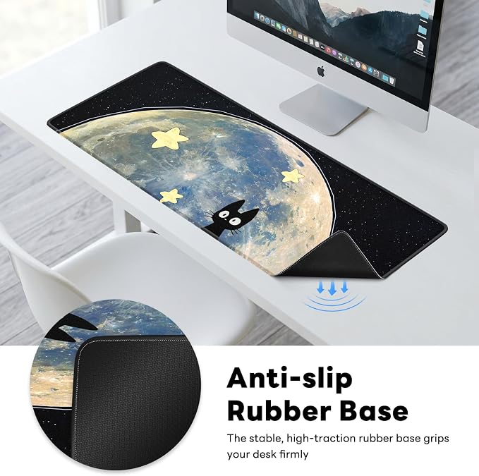 Desk Mat, Big Desk Pad, 31.5x11.8 Inches Extended Big Gaming Mouse Pad - Image 6