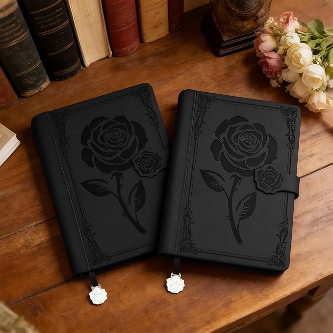 Aocii leather Journal for Women, A5 lined Daily Journal Notebook, Bullet - Image 3
