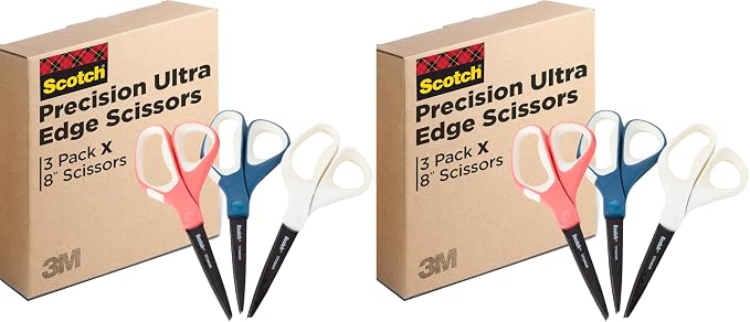 Scotch Brand Precision Ultra Edge Scissors, Left- or Right-Handed, 8 Inch by Unknown