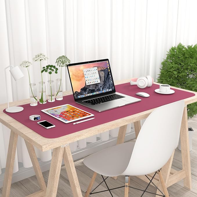 Hsurbtra Desk Pad, 35.5" x 17" PU Leather Desk Mat, XXL Extended Mouse Pad - Image 7