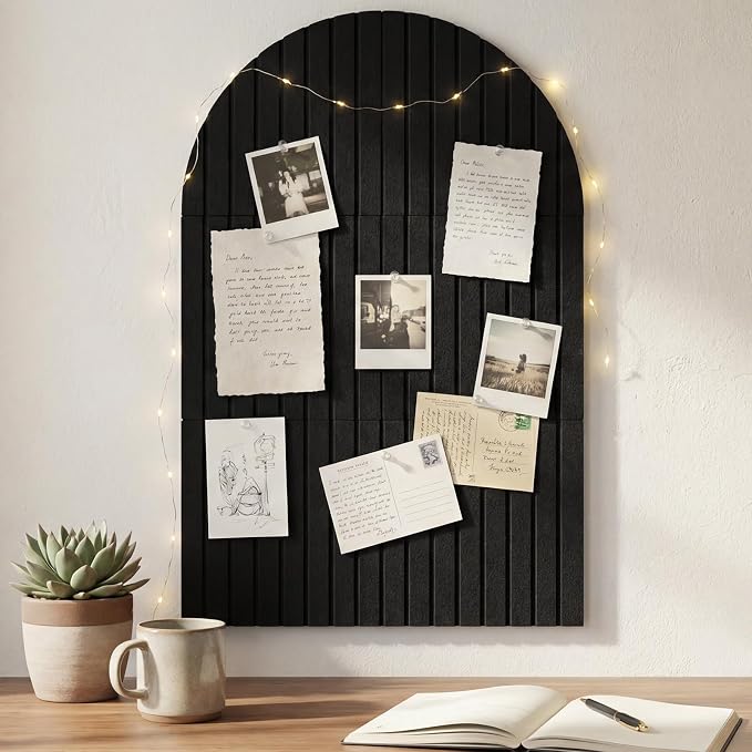 Thboxes Arched Felt Bulletin Board, 6 Pack 35" x 24" Large Cork Board Pin Board by Thboxes