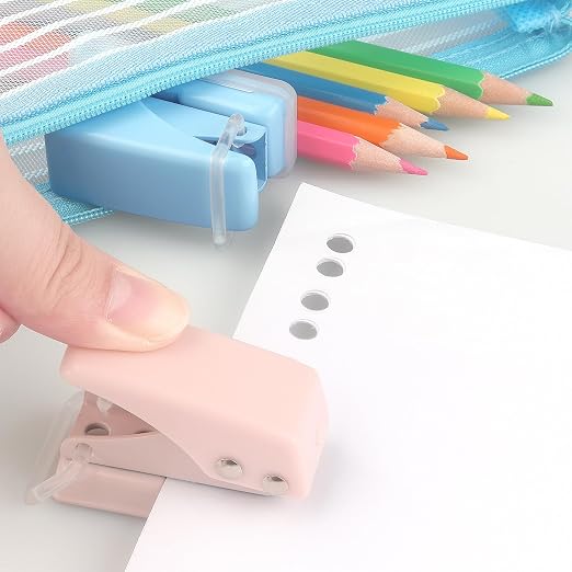 3 PCS Single Hole Puncher, Mini Hole Punch - Image 7