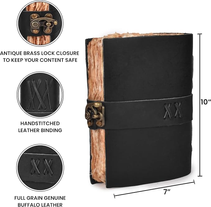 LEATHER VILLAGE Leather Bound Vintage Journal - Image 4