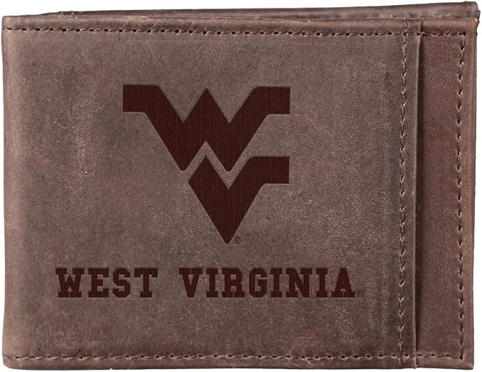 Team Sports America NCAA West Virginia University Front Pocket Slim Wallet by TeamSportsAmerica