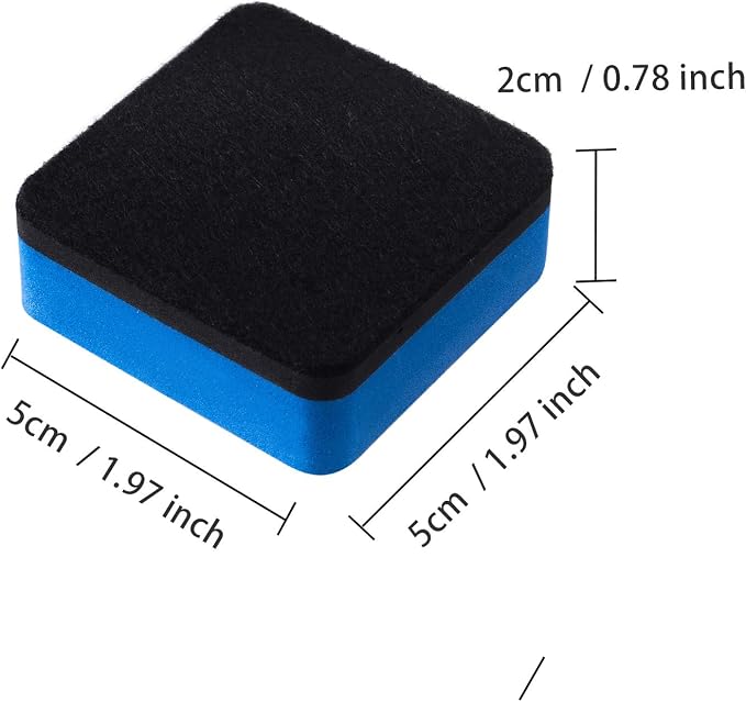 Favide 24 Pack Magnetic Whiteboard Dry Erase Erasers Chalkboard Cleansers - Image 2
