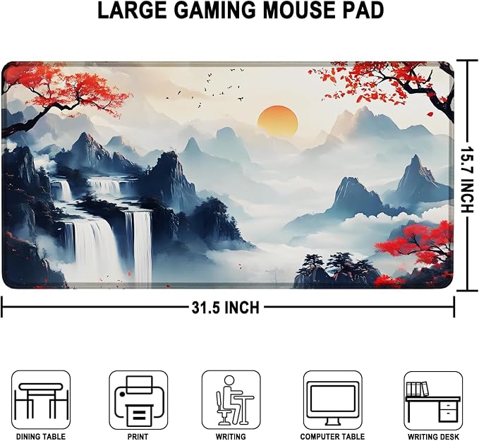 Large Gaming Mousepad, Waterproof Extra Large Mouse Pad - Image 3