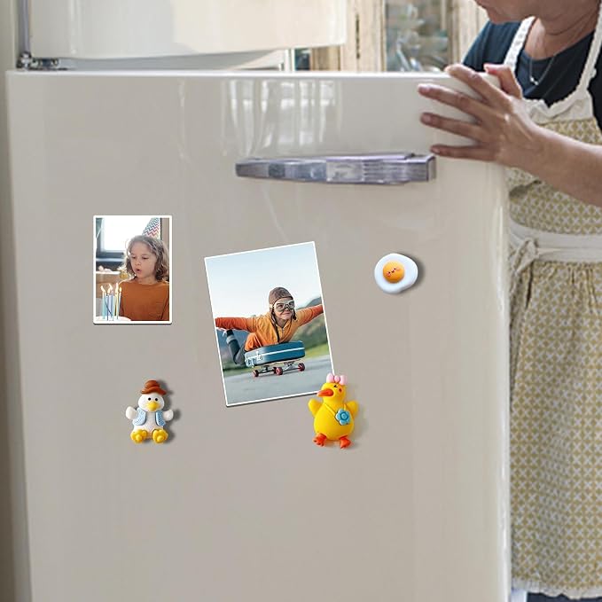 DIYMAG 4Pack Magnetic Adhesive Sheets Photo Mat, Flexible Magnetic Sheets - Image 4