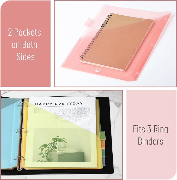Mr. Pen- Binder Dividers with Pockets and Tabs, 16 Pack | 3 Ring Binder - Image 3