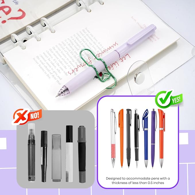 Paper Clip Pen Holder, Oversized Metal Paperclip - Image 3