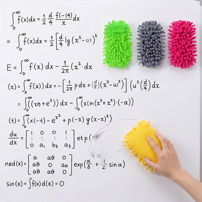 Epakh 4 Pieces Dry Erase Board Magnetic Whiteboard Dry Erase Erasers Washable - Image 5