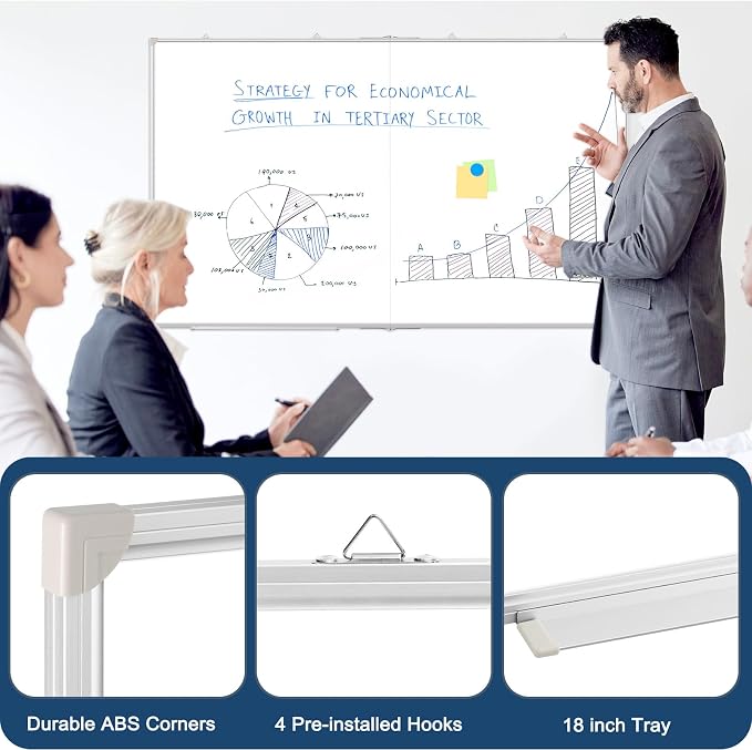 WALGLASS Large White Board Dry Erase Board, Magnetic Whiteboard - Image 5
