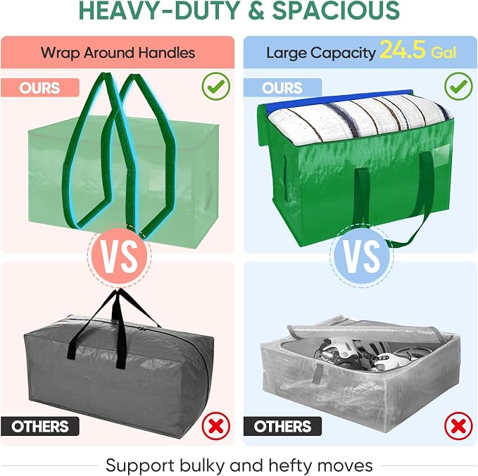 BALEINE 4-Pack Oversized Moving Bags - Image 4