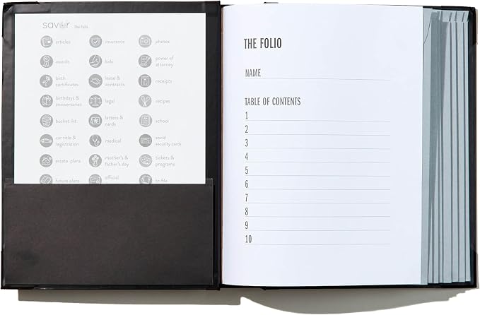 Savor | The Folio™ Document Organizer 2025 Edition | Premium Life Binder - Image 4
