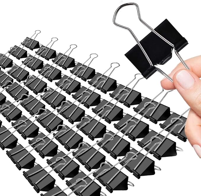 Large Binder Clips, 48 Pack, 1.6 Inch, Standard 41mm, Capacity 0.66 Inch - Image 7