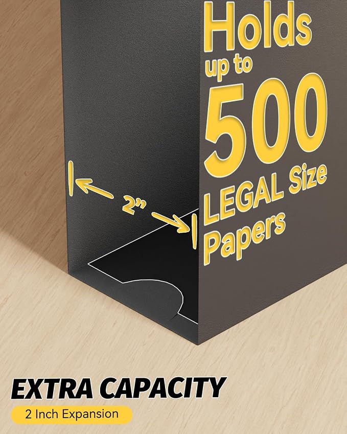 Ansook Extra Capacity Hanging File Folders Legal Size, Heavy Duty 2 Inch - Image 4