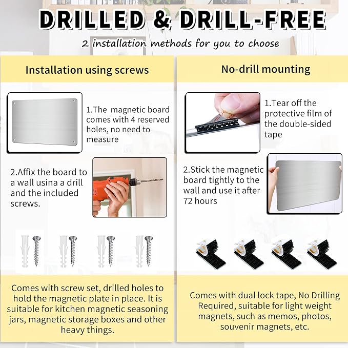 Magnetic Board 17.5" x 11.4" Magnet Bulletin Board is Suitable - Image 4