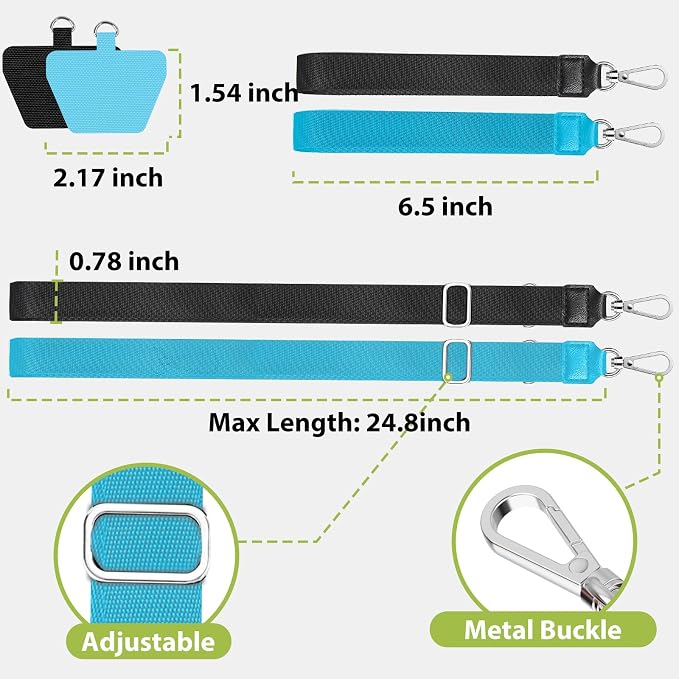 takyu Phone Lanyard, 2 Pack Adjustable Anti-Drop Neck/Wrist Strap - Image 5