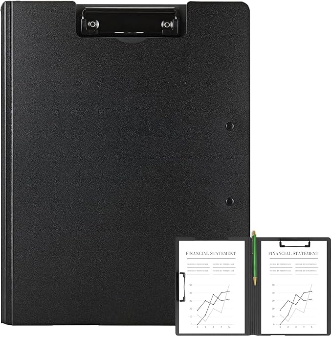 Clipboard Folder, A4 Foldable Clipboards, Office Clipboard Folder by MUYICS