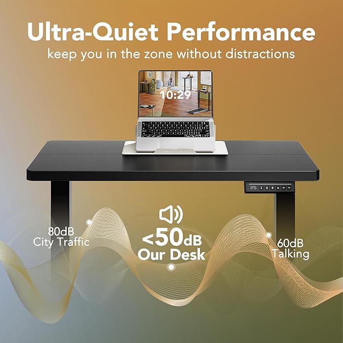 HUANUO Electric Standing Desk, 55 x 24 Inch Height Adjustable Computer Desk - Image 7