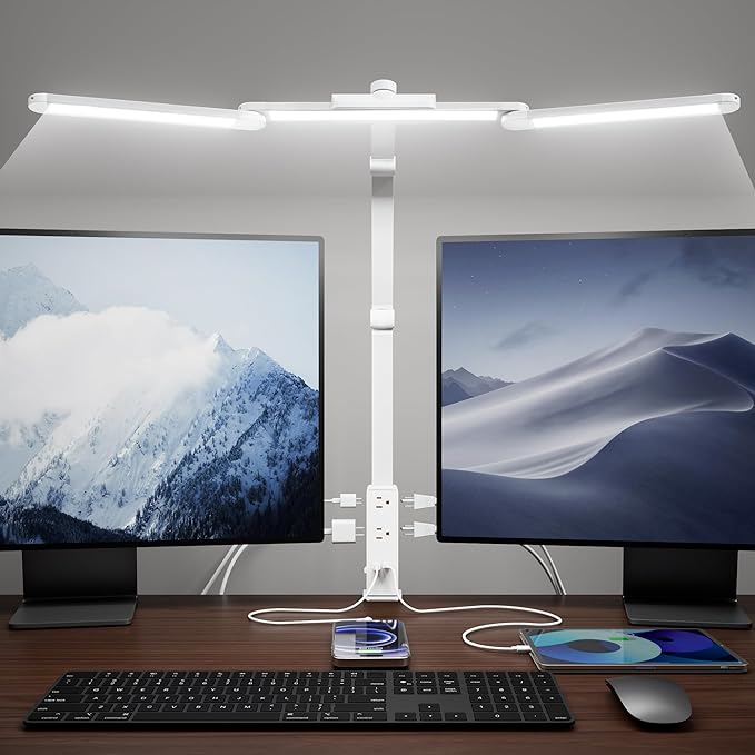 SUPERDANNY LED Desk Lamp with Power Strip by SUPERDANNY