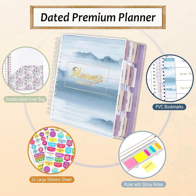 Planner 2026-2027, 18 Months Large Academic Daily Weekly Monthly Planner - Image 2
