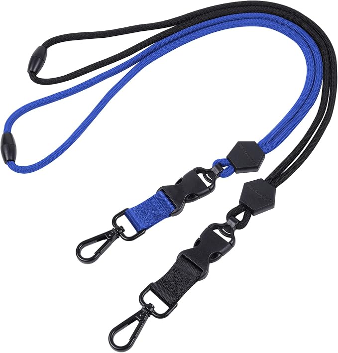 Wisdompro 2 Pack of 23 inch Durable Round Cord Heavy Duty Lanyard by Wisdompro