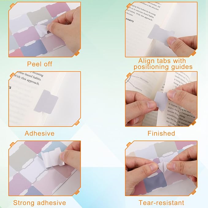480pcs Writable Sticky Index Tabs, Self Adhesive Paper Blank Monthly Labels - Image 5