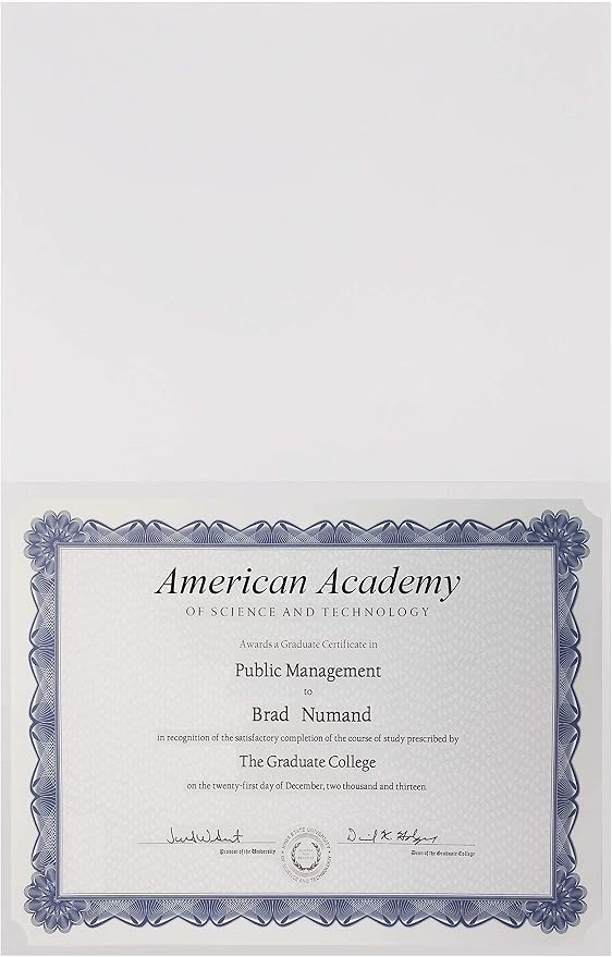Better Office Products 25 Pack White Certificate Holders, Diploma Holders - Image 6