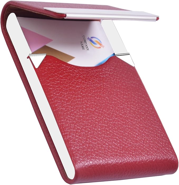 Business Card Holder with Ultra Slim Design, Business Card Case with Premium PU by Unknown