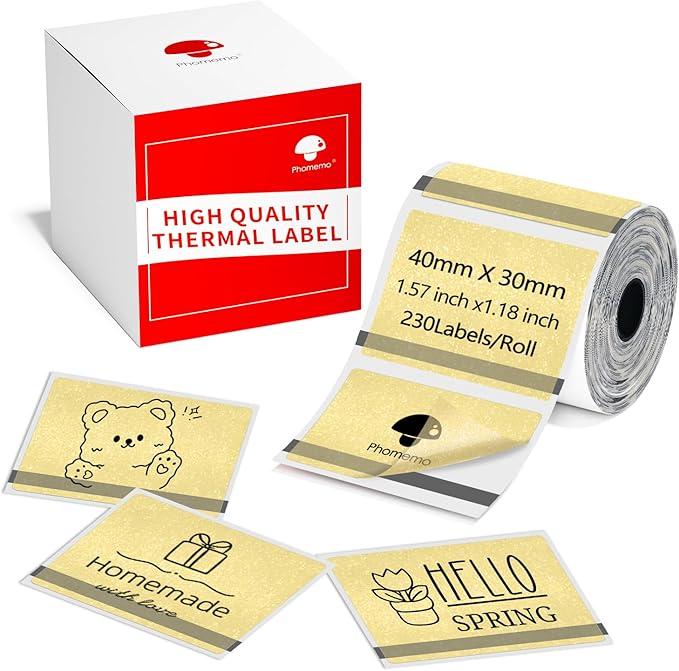 Phomemo Transparent Thermal Labels by Phomemo