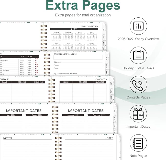 Planner 2026-2027, Weekly and Monthly Academic Year Calendar Planner, July 2026 - Image 5