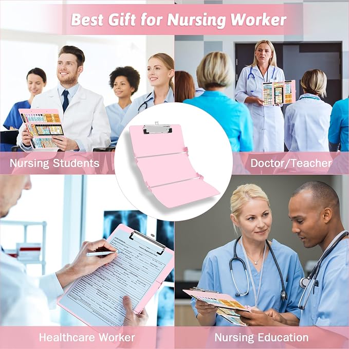 Nursing Clipboard Foldable Clipboard Medical: Edition Cheat Sheets Aluminum 3 - Image 7