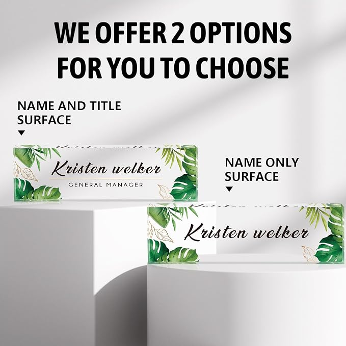 Name Plate for Desk, Desk Name Plate Personalized Office Desk Decor for Women - Image 4